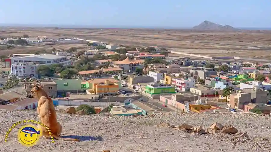 Espargos, het vliegveld en Monte Leão.